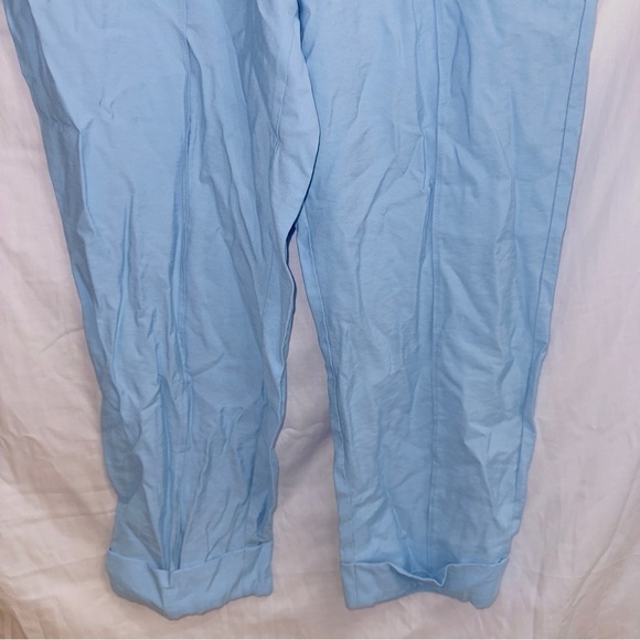 A New Day Blue High Waisted Stretch Waist Straight Leg Pants size 14 - Picture 3 of 6